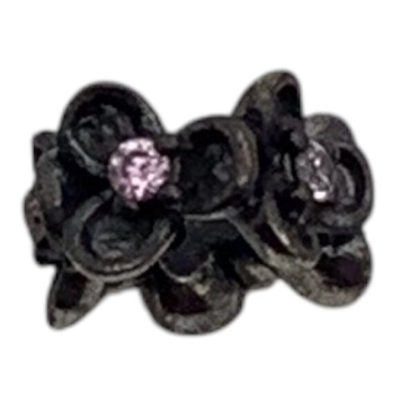 Wanda Garden Flower Spacer Bead For European Style Bracelets Sliver Tone & Pink - Picture 1 of 5
